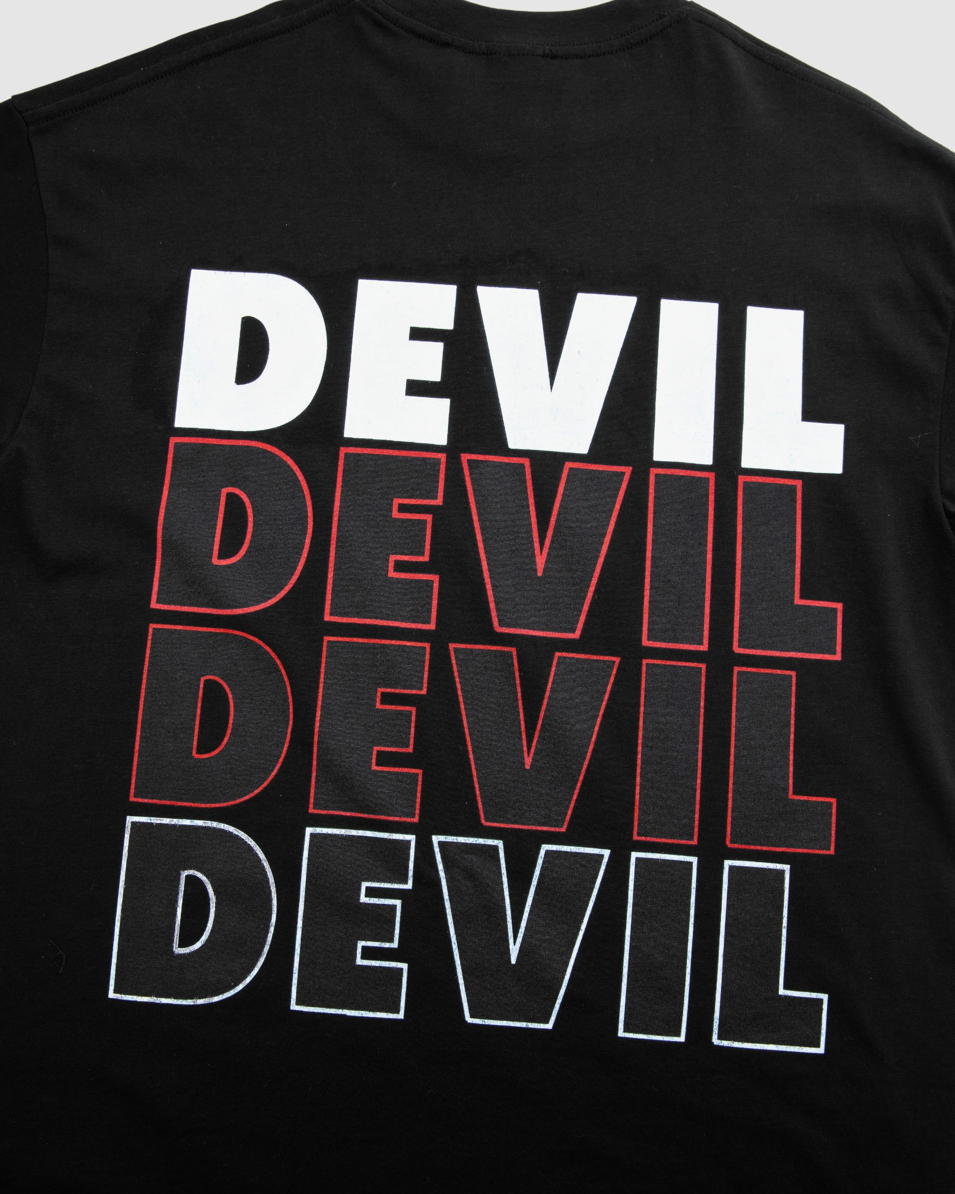 DEVILDRAPE UNISEX OVERSIZE BLACK T-SHIRT ONE